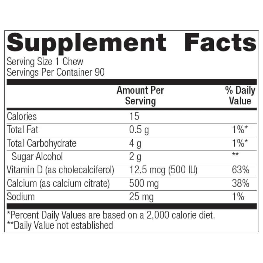 Bariatric Advantage Calcium Citrate Chewy Bites 500mg - Image 20